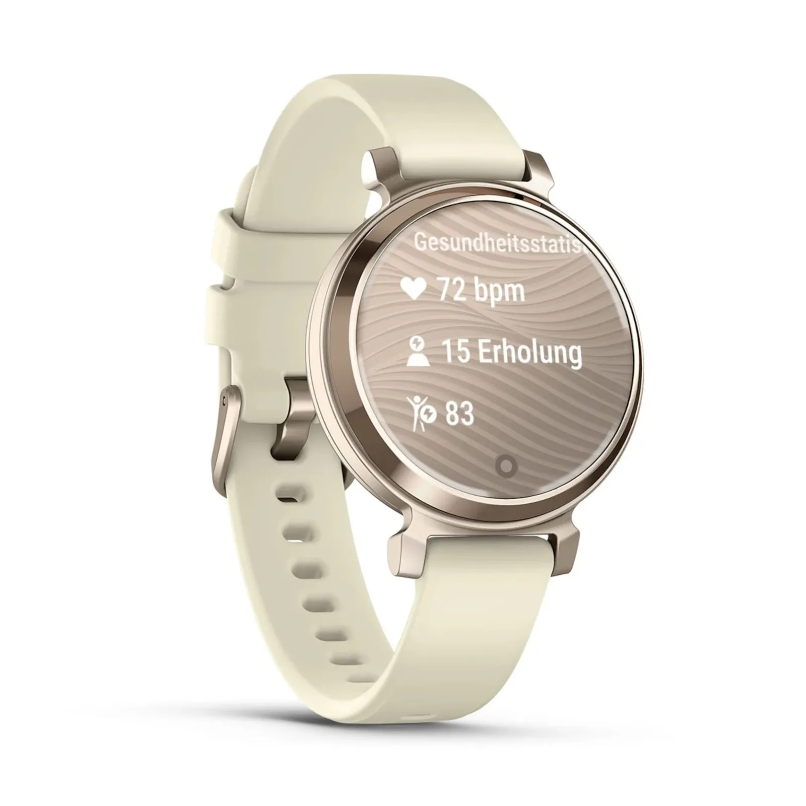240122131624200301900043D Garmin Lily® 2 Cremegold/Kokos Aluminium mit Silikon-Armband 14mm - Slika 1