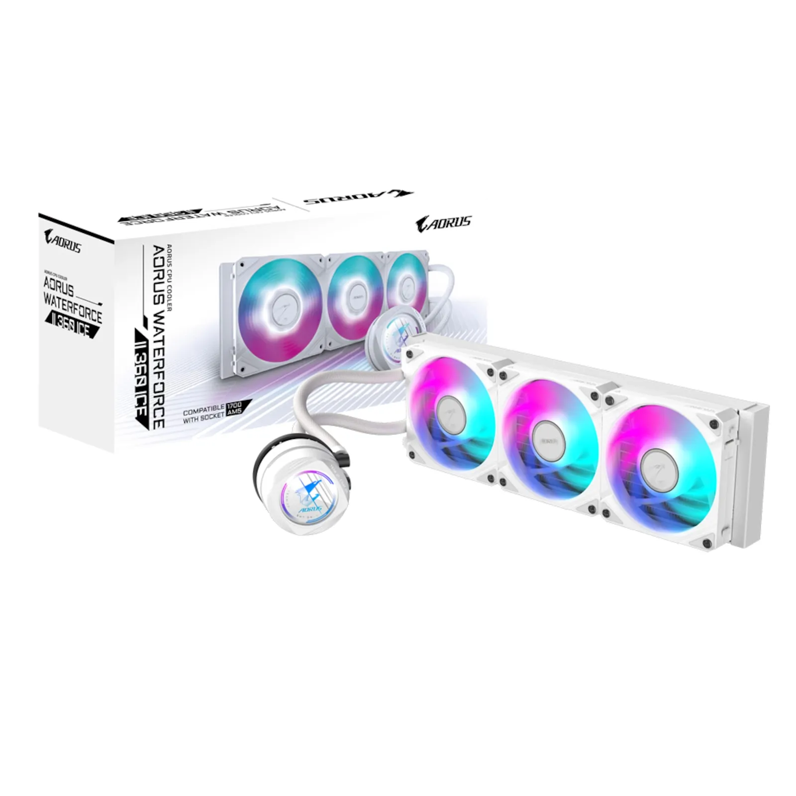 240206132051200501900145E GIGABYTE AORUS Waterforce II 360 ICE Wasserkühlung für AMD und Intel CPU - Slika 1