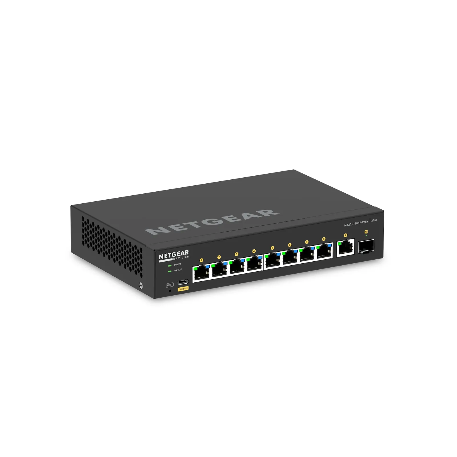 240207103844600301900045U Netgear AV Line M4250-9G1F-PoE+ Gigabit Managed Switch - Slika 1