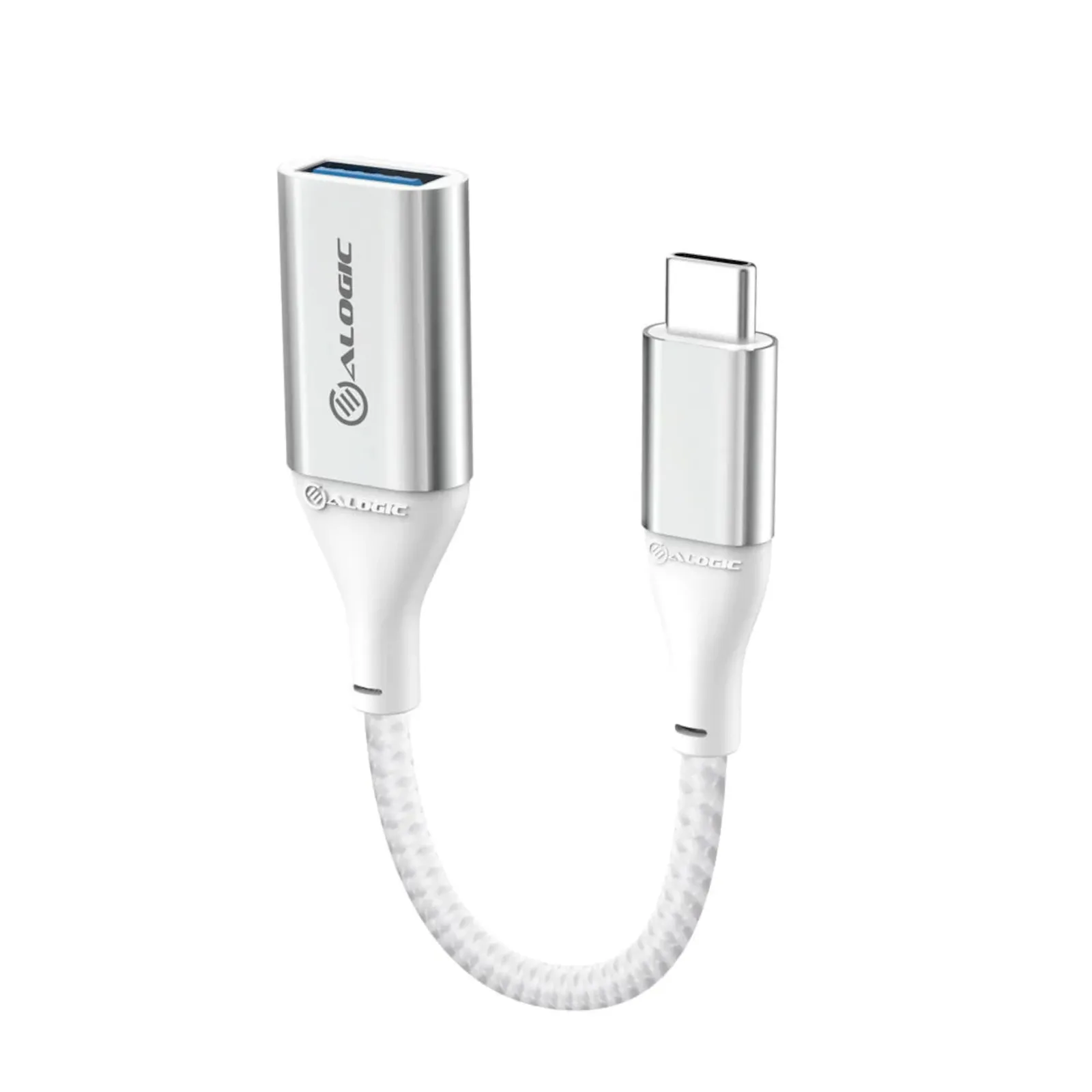 240213160004900501900041J ALOGIC Super Ultra USB 3.1 USB-C auf USB-A Adapter 15cm silber - Slika 1