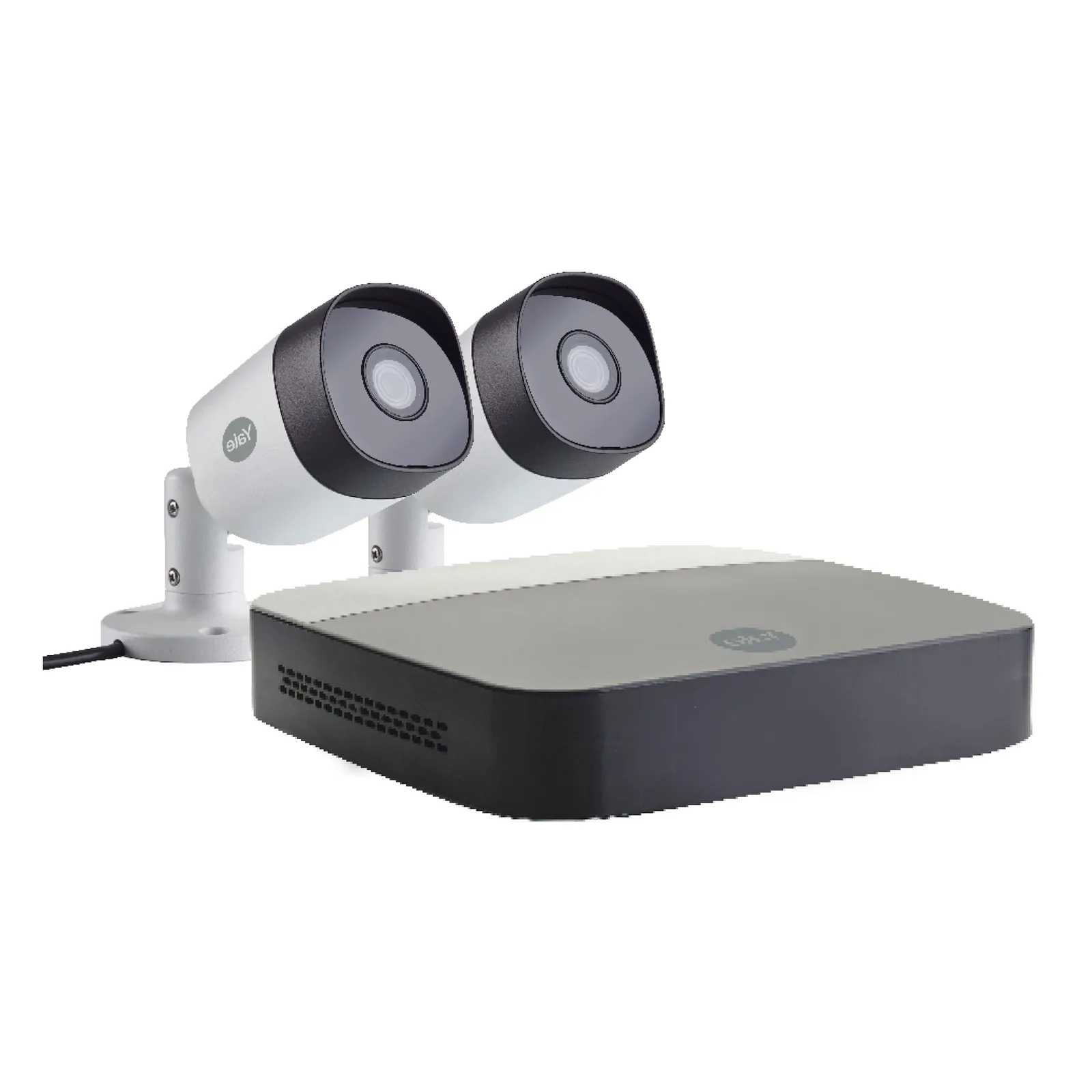 240228110411000501900070Q Yale Smart Home CCTV Kit mit 2 FullHD Outdoor Kameras - Weiß - Slika 1