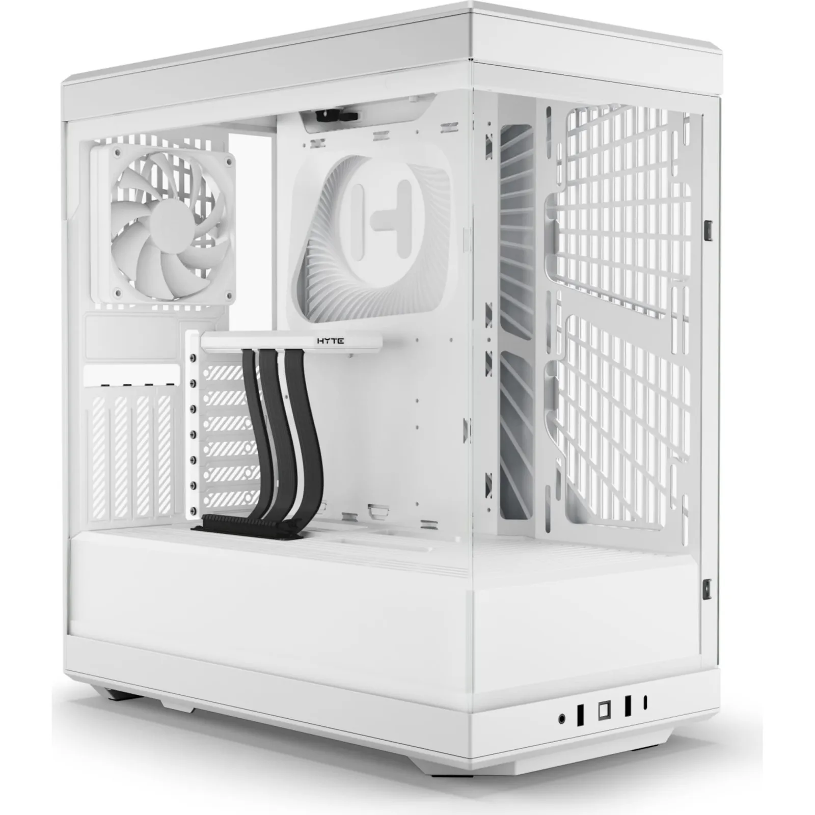 240301105752000501900072P HYTE Y40 Snow White ATX Midi Tower Gaming Gehäuse weiß, Seitenfenster - Slika 1