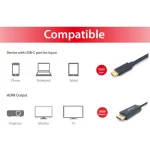 EQUIP 133426 USB-C auf DisplayPort-Premium-Kabel, M/M, 1,0 m, 4K/60 Hz - Slika 4