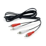 EQUIP 147094 2-Cinch-Stecker-auf-Stecker-Stereo-Audiokabel, 2,5m