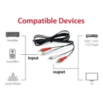 EQUIP 147094 2-Cinch-Stecker-auf-Stecker-Stereo-Audiokabel, 2,5m - Slika 3