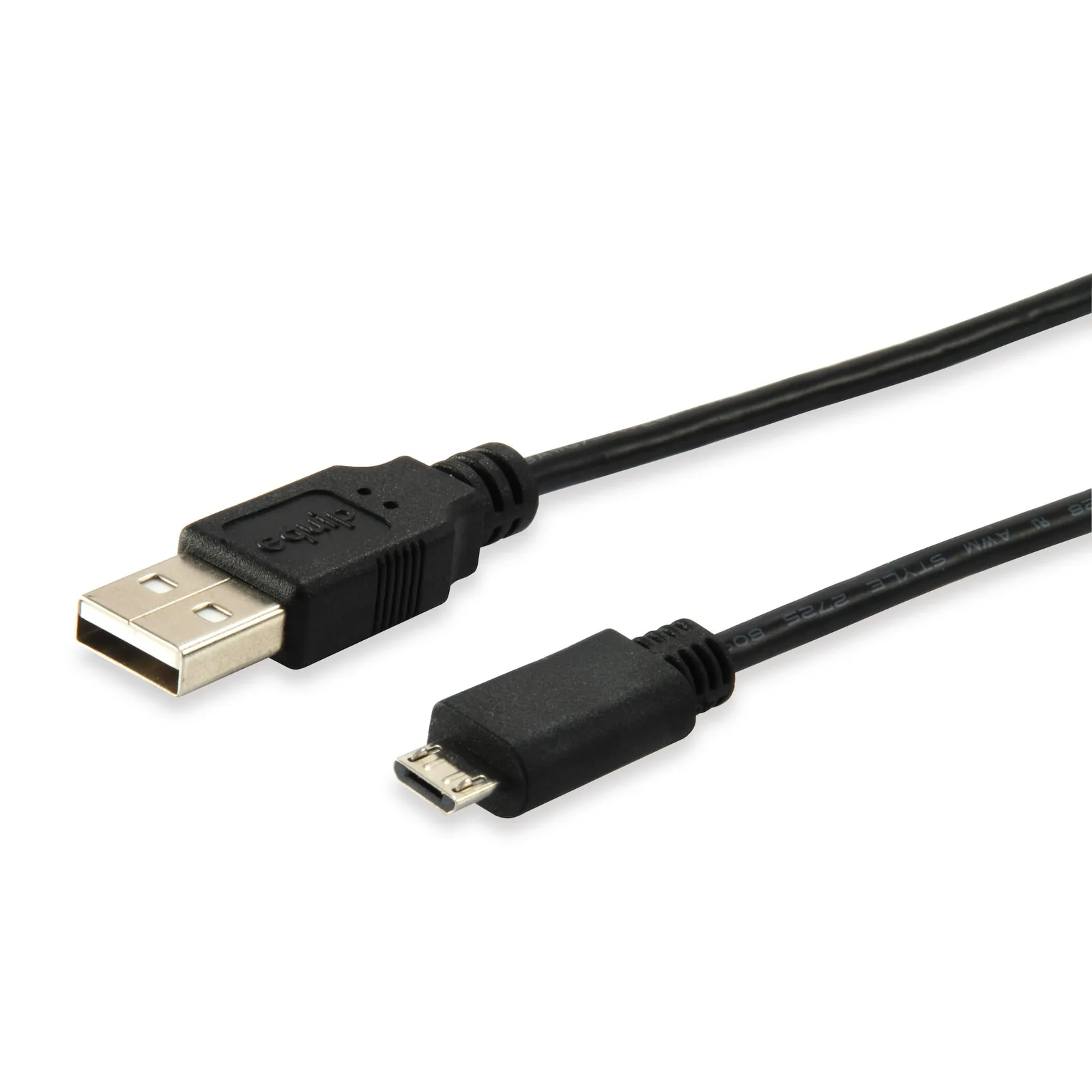 240305144652200501906050G EQUIP 128594 USB 2.0 A auf Micro-B Kabel, 1.0m , M/M, Schwarz - Slika 1