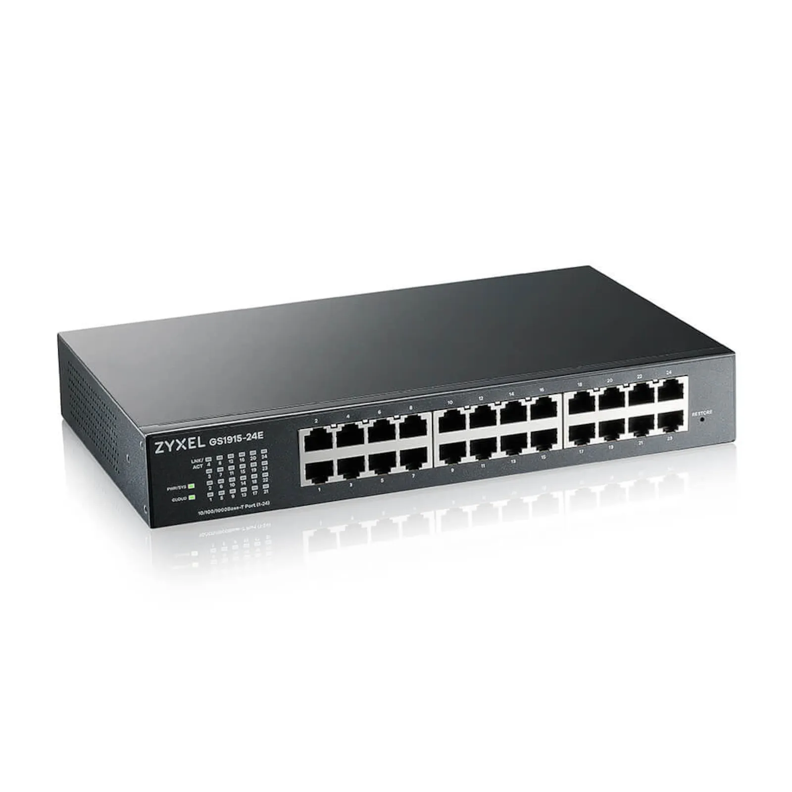 240313134921500501900046M ZyXEL GS1915-24E 24-Port GbE Smart Switch, NebulaFlex, Rackmount, lüfterlos - Slika 1