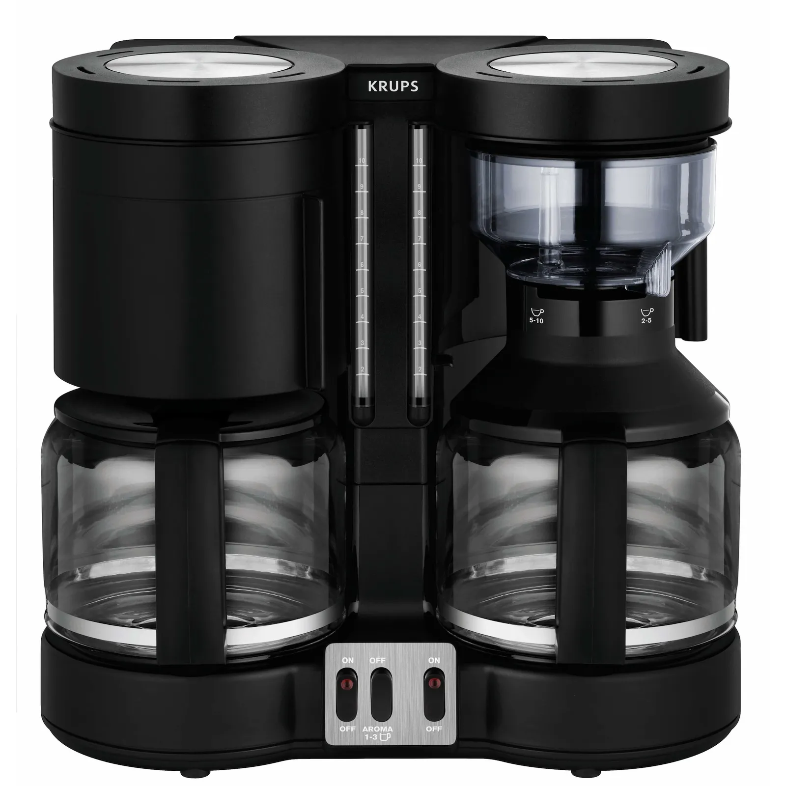 240318090704500501900010K Krups KM 8508 Doppel-Automat Kombiautomat Kaffee/Tee Duothek Plus Schwarz - Slika 1