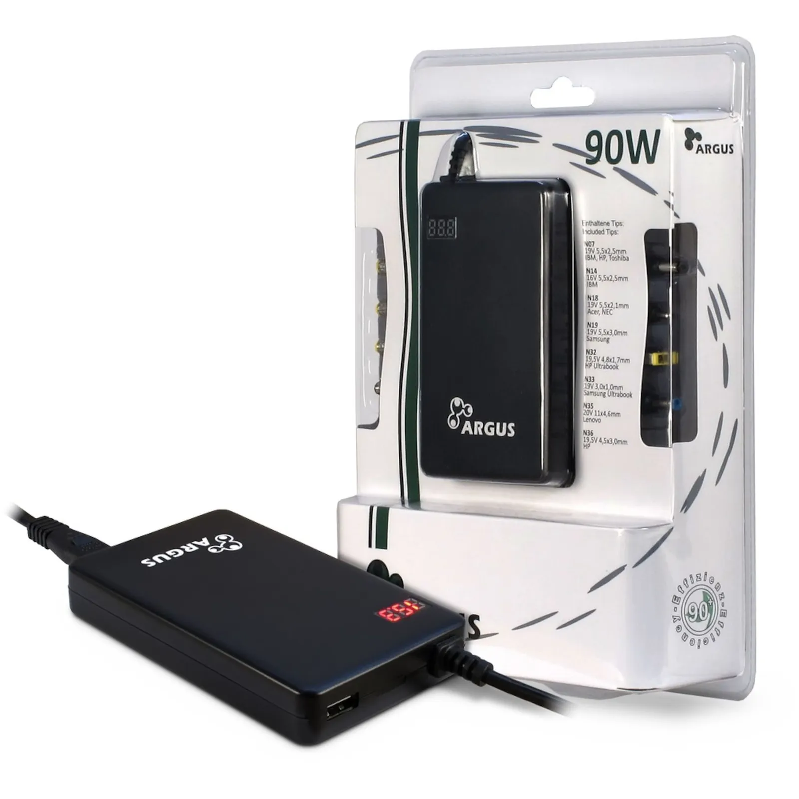 240326102731300501900047O Inter-Tech ARGUS NB-90SA 90 Watt Universal Notebook Netzteil - Slika 1