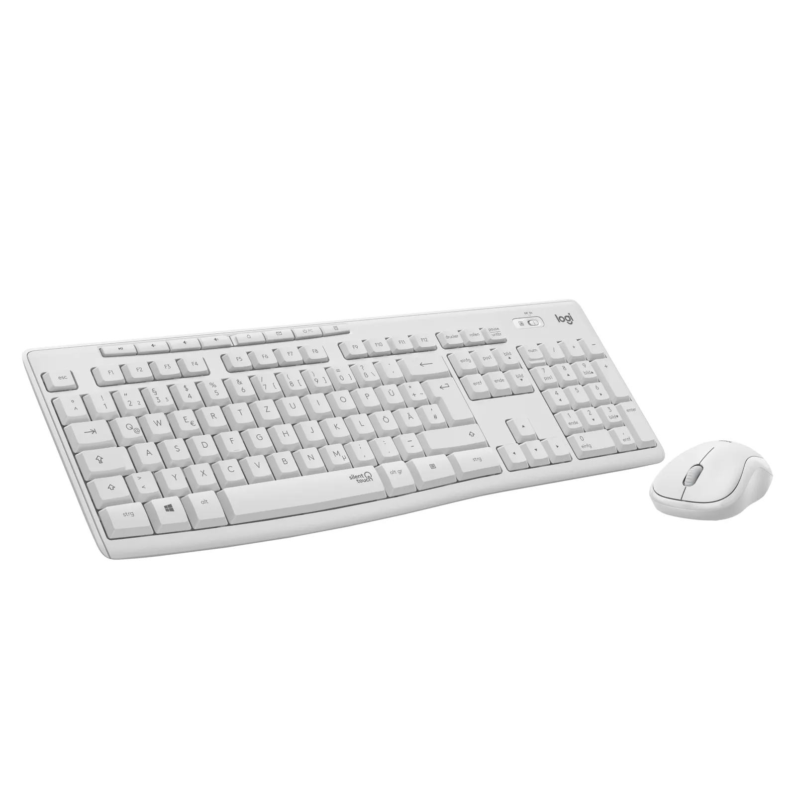 240403124951000901900002T Logitech MK295 Silent Kabellose Maus-Tastaturkombination Weiß - Slika 1