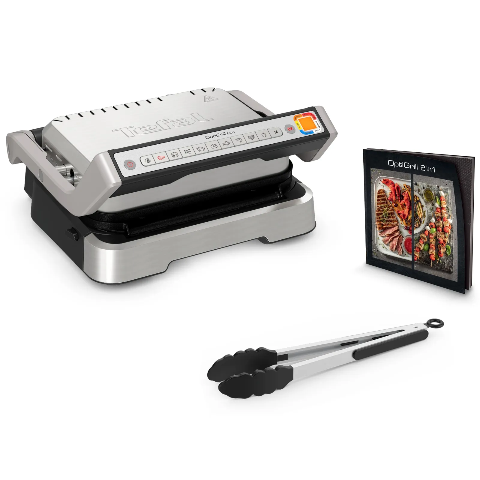 240405131211100801900039C Tefal GC773D OptiGrill 2in1 inkl. Grillzange - Slika 1