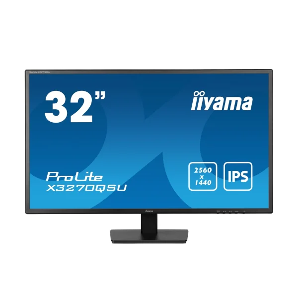iiyama ProLite X3270QSU-B1 80.0cm (31.5") WQHD IPS Monitor HDMI/DP/USB 3ms