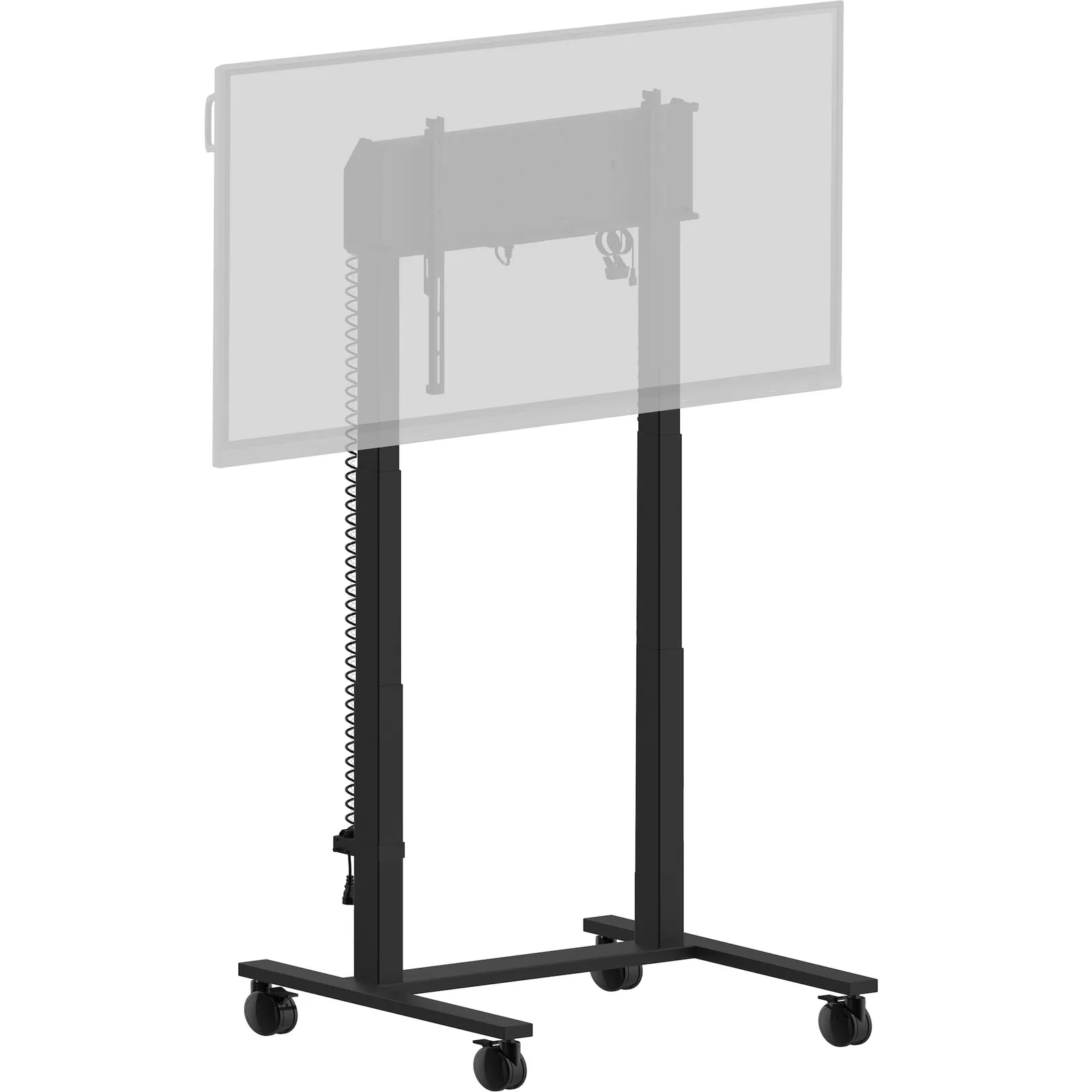 240416142009300501900049Z Iiyama MD-CAR2031-B1 Rollwagen Anti-Kollisions-Pylonensystem bis VESA 800x600mm schwarz - Slika 1