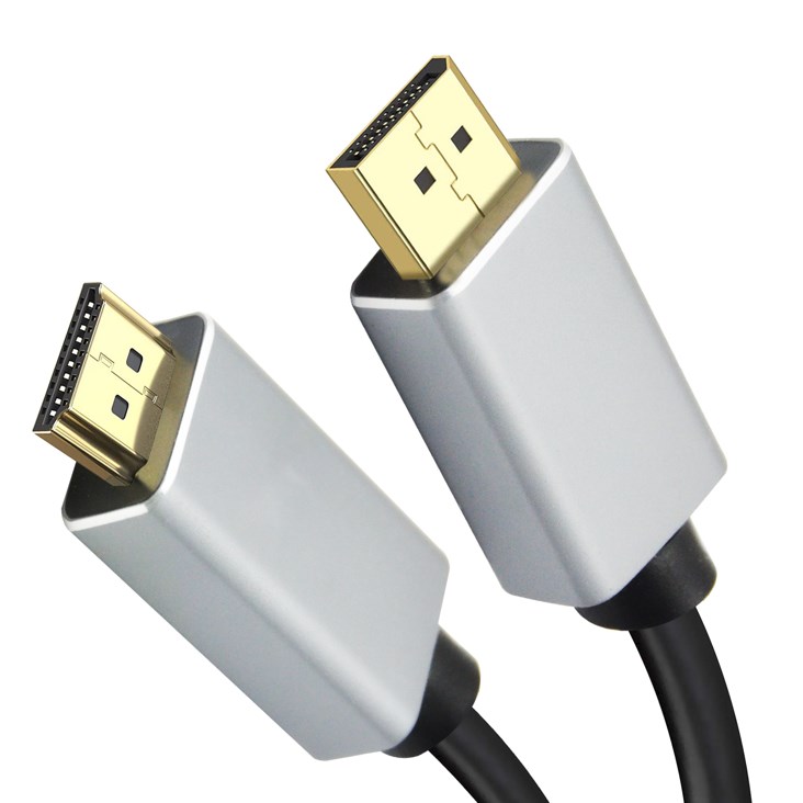 288453 helos Anschlusskabel, DisplayPort Stecker/HDMI Stecker, PREMIUM, 1,0m, schwarz - Slika 1