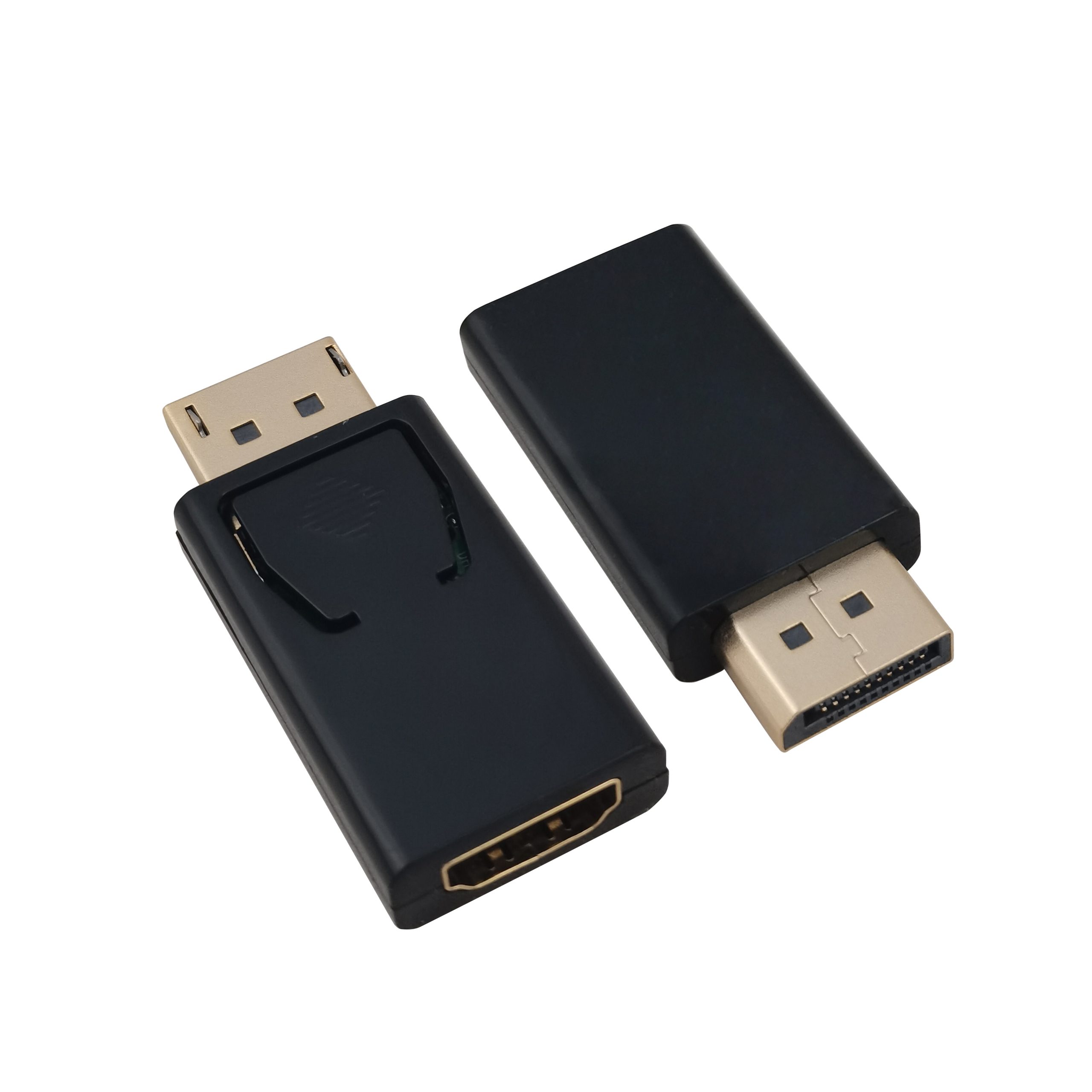 288466 helos Adapter vergoldet, DisplayPort Stecker/HDMI Buchse, schwarz - Slika 1