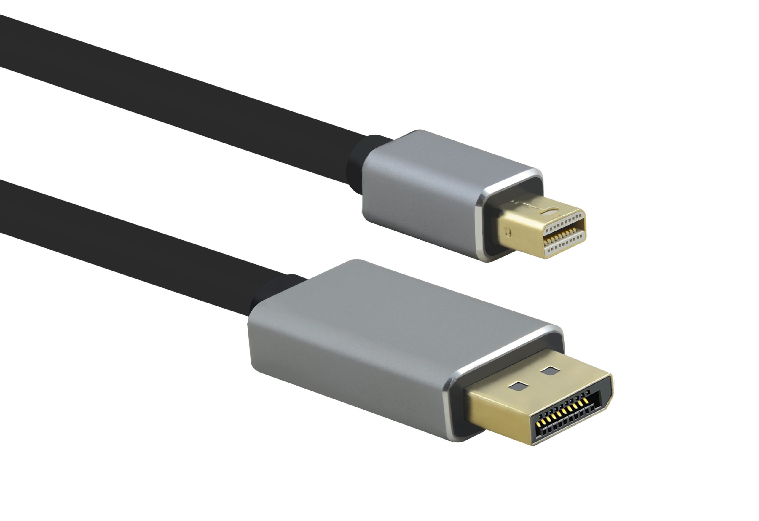288473 helos Anschlusskabel, mini DisplayPort St./DP St., PREMIUM 8K, 2,0m, schwarz - Slika 1