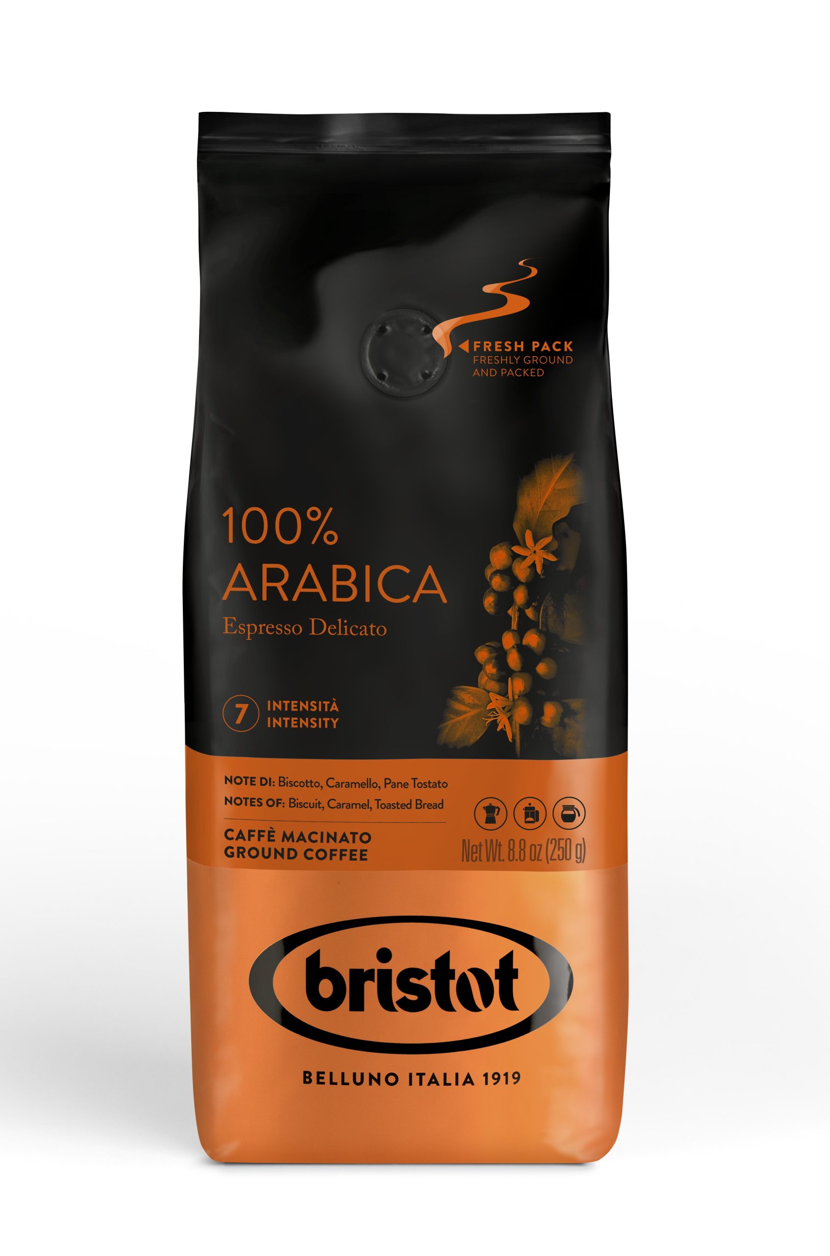 296021 Bristot 100% Arabica 250g Kaffee gemahlen - Slika 1