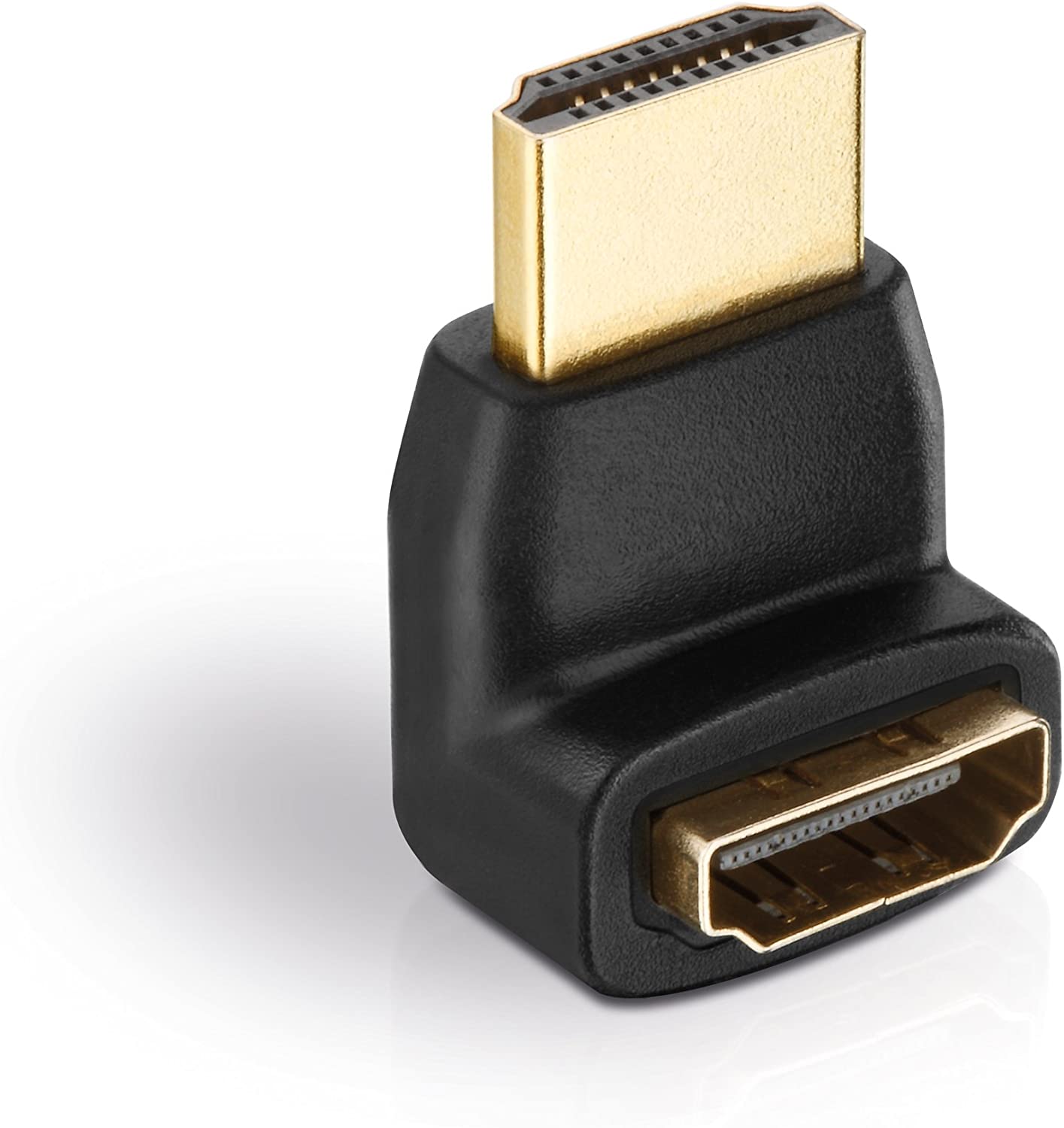302027 PureLink Adapter, HDMI St./HDMI Bu. gewinkelt 90°, FULL HD, BASIC, schwarz - Slika 1