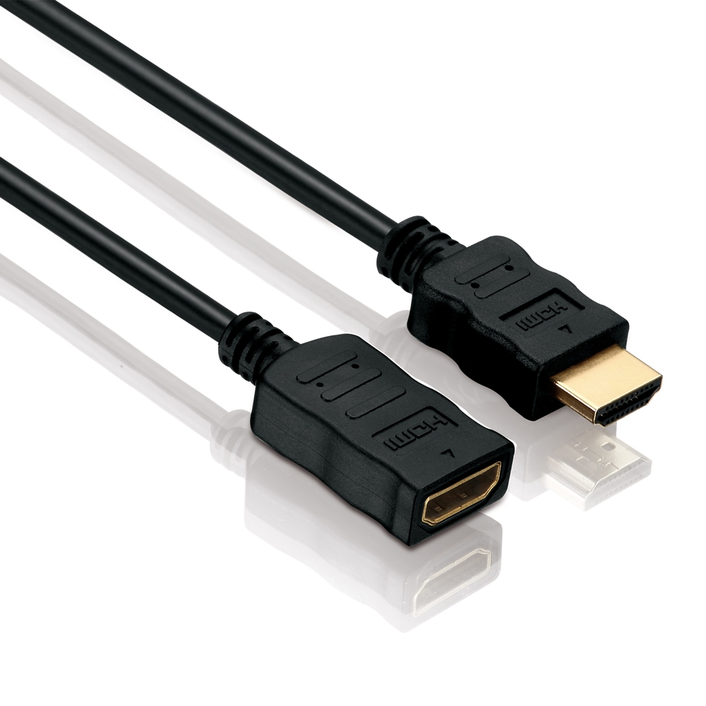 302034 PureLink Verlängerung, HDMI Stecker/Buchse mit Ethernet, BASIC, 0,5m - Slika 1