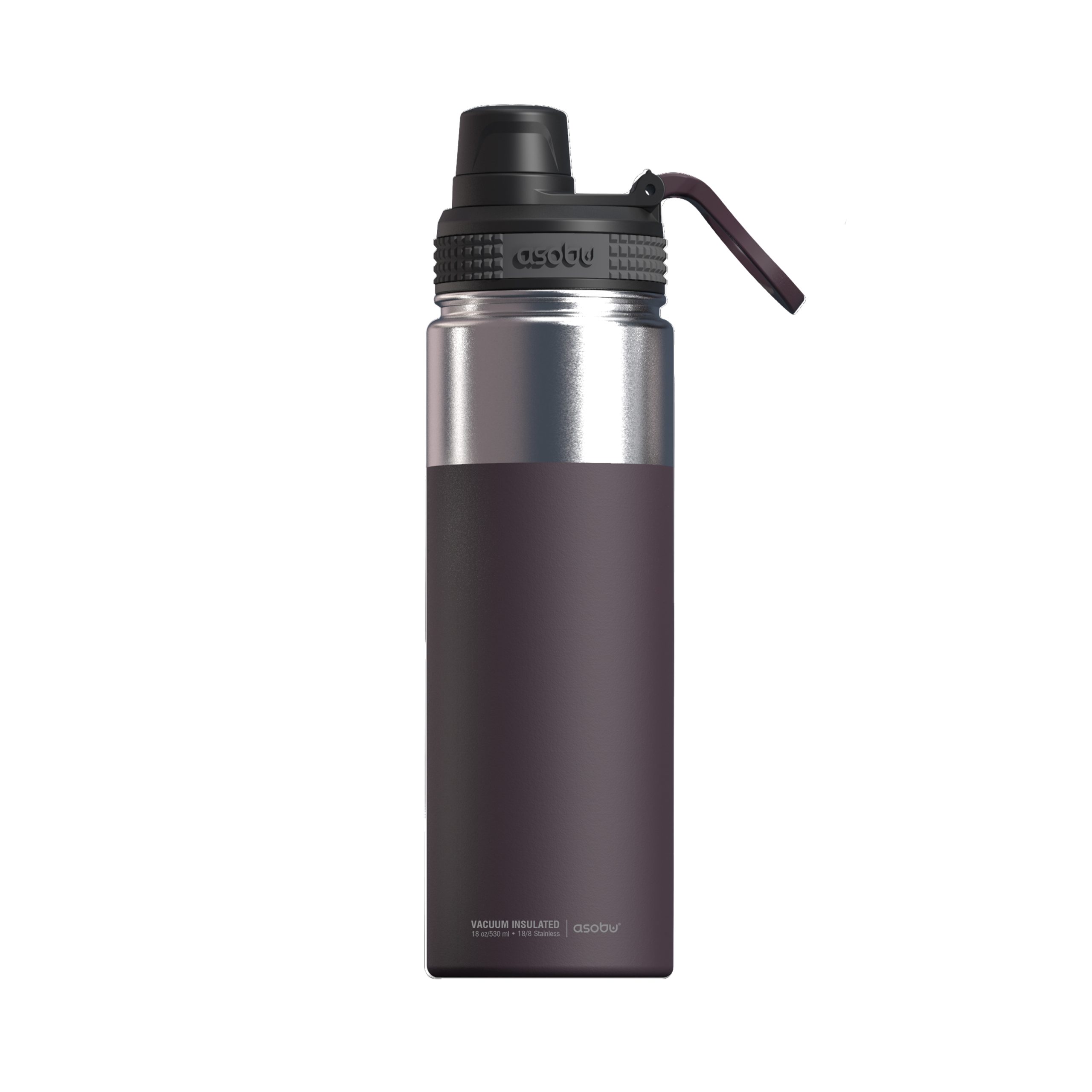 305441 Asobu - Alpine Flask - isolierte Edelstahl Outdoorflasche 530ml Burgunderrot - Slika 1