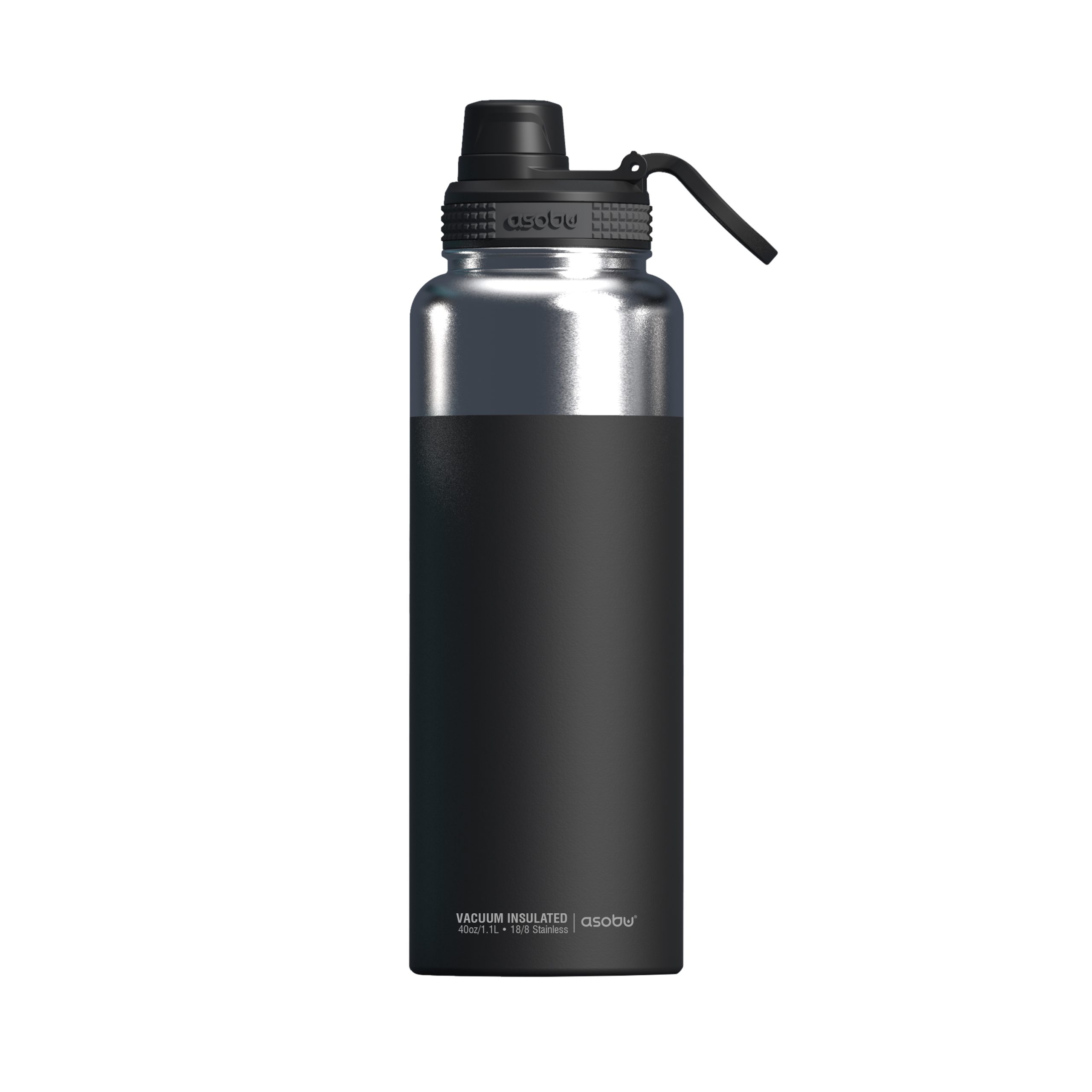 305442 Asobu - Mighty Alpine Flask - isolierte Edelstahl Outdoorflasche 1 Liter Schw. - Slika 1