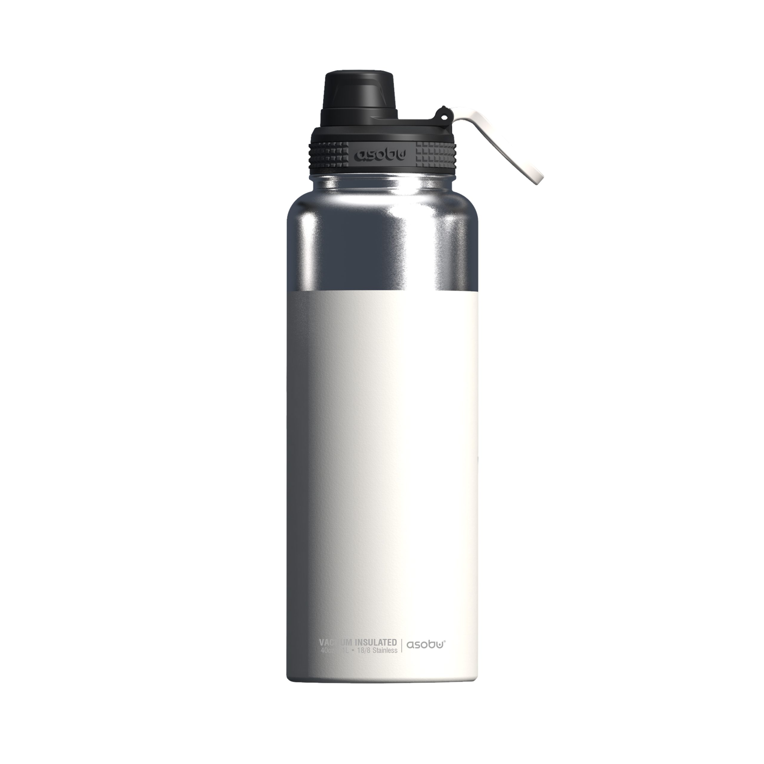 305444 Asobu - Mighty Alpine Flask - isolierte Edelstahl Outdoorflasche 1 Liter Weiß - Slika 1