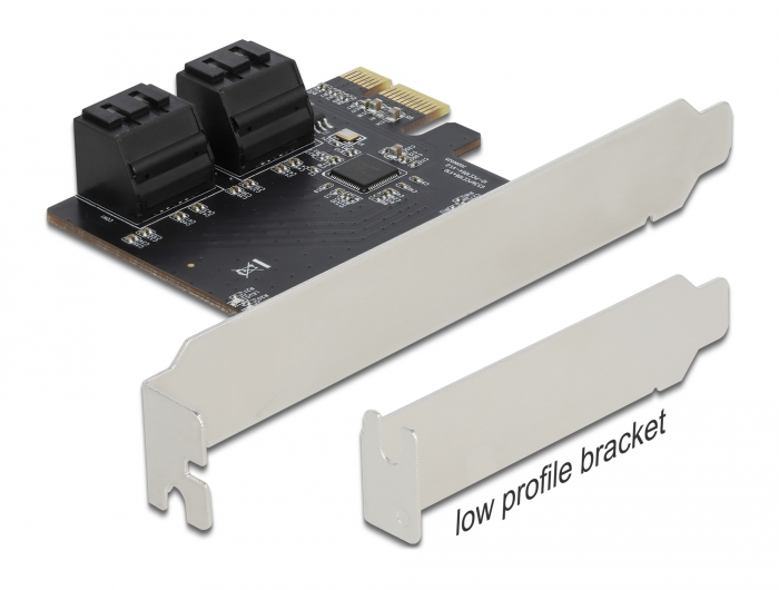 307577 Delock 4 Port SATA PCI Express x1 Karte - Low Profile Formfaktor - Slika 1
