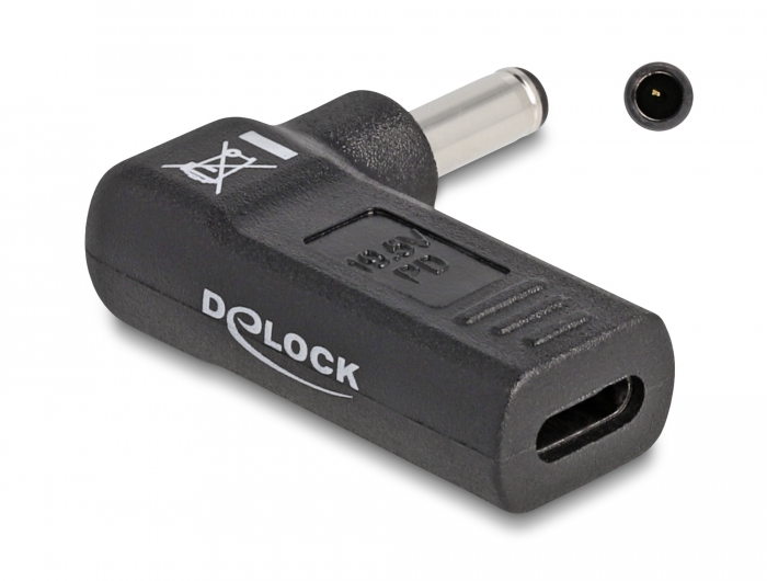338322 Delock Adapter für Notebook Ladekabel USB Type-C Buchse zu Dell 4,5 x 3,0 mm - Slika 1