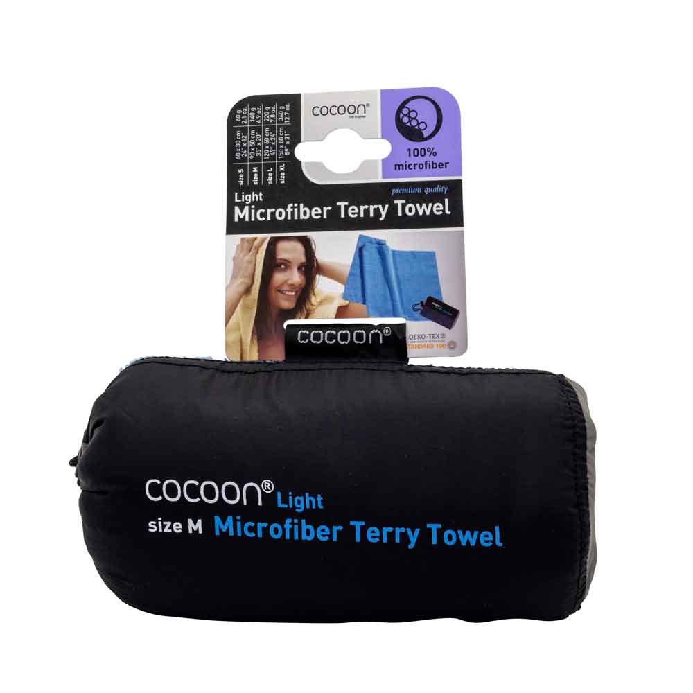 344697 Cocoon Microfiber Terry Towel Light 90x50cm light blue - Slika 1
