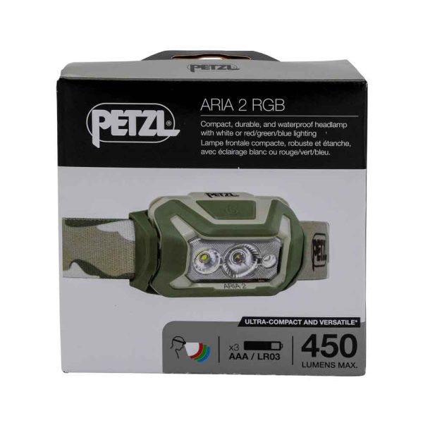 Petzl E070BA01 Aria 2 Rgb Headlamp Camo