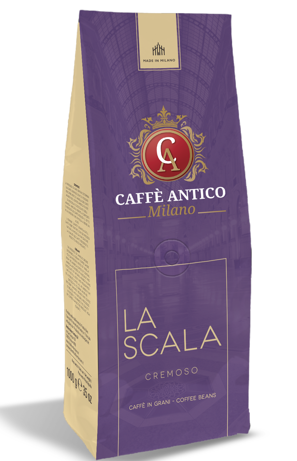 352558 Ambrosiano CAFFE` ANTICO Milano - La Scala 1kg Bohnen - Slika 1