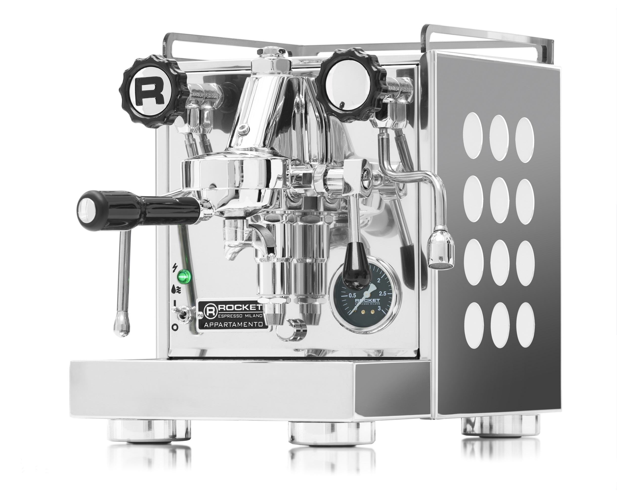 359407 Rocket Appartamento Kompakte Siebträger Espressomaschine chrom weiß - Slika 1