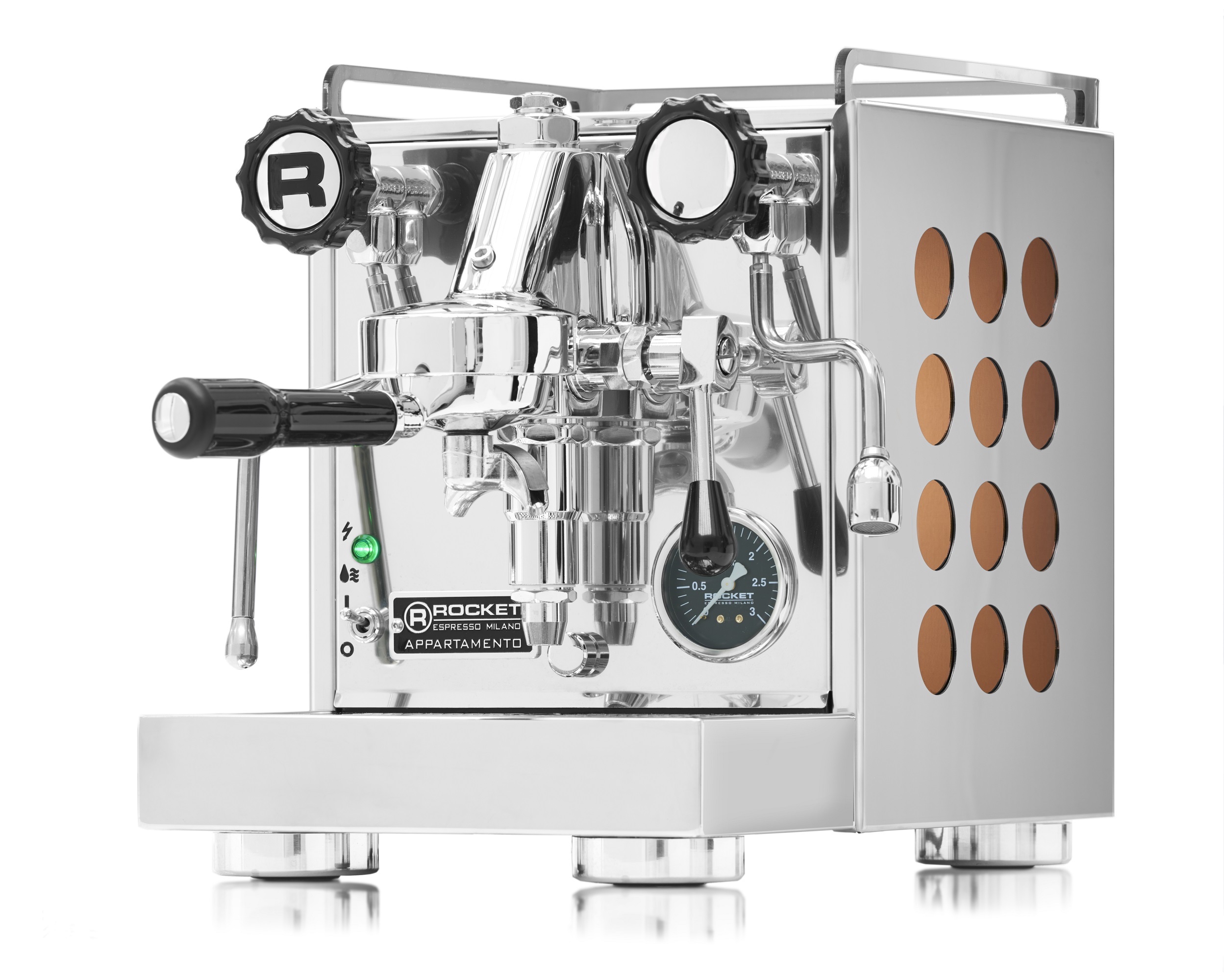 359408 Rocket Appartamento Kompakte Siebträger Espressomaschine chrom kupfer - Slika 1