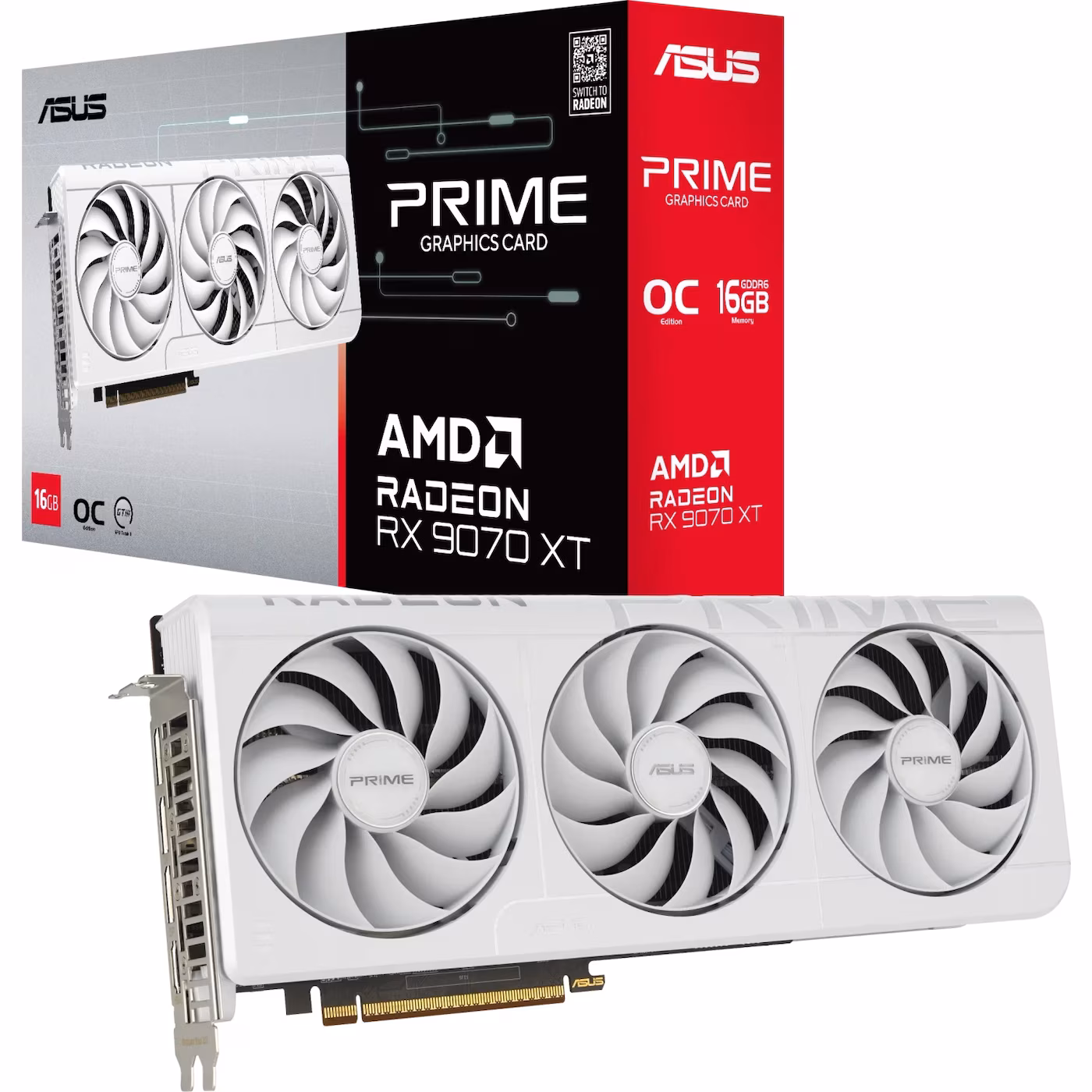 Asus_PRIME_Radeon_RX_9070_XT_16GB_WHITE_1_a700 Asus PRIME Radeon RX 9070 XT 16GB WHITE grafička kartica - 16GB GDDR6, HDMI, 3x DP - Slika 1
