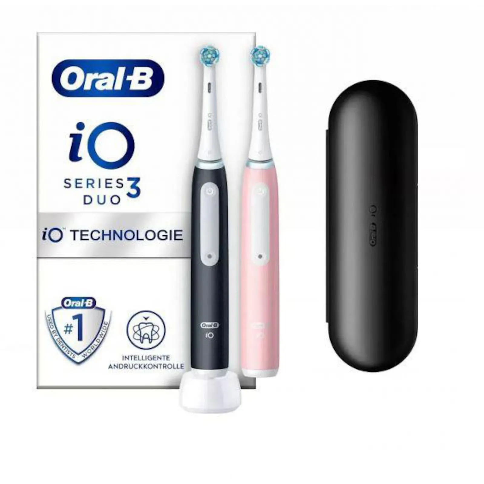 PI_285588889 Oral-B iO Series 3n Matt Black/Blush Pink mit 2. Handstück - Slika 1