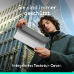 Logitech Keys-To-Go 2 Pale Grey - mobile kabellose Tastatur für Tablets & Notebooks - Slika 3