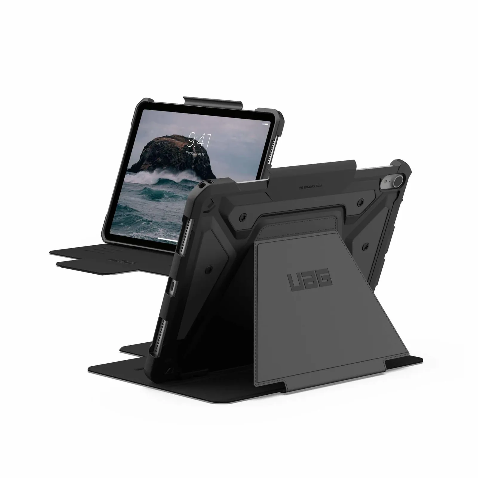 PI_299328347 UAG Urban Armor Gear Metropolis SE Case Apple iPad Air 11 Zoll M3/M2/5th/4th Gen. (2020 - 2024, 2025) schwarz - Slika 1