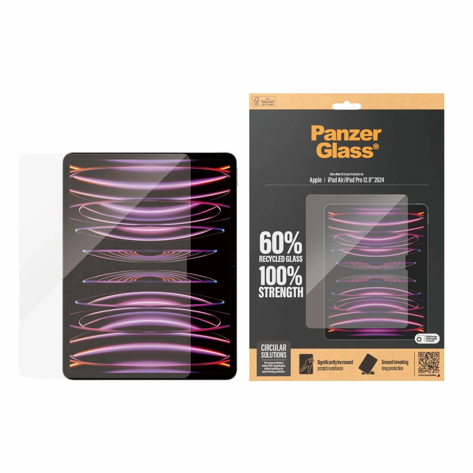 PI_299505202 PanzerGlass Displayschutzglas Ultra-Wide Fit Apple iPad Air 13" (2024) & iPad Pro 13" (2024) - Slika 1