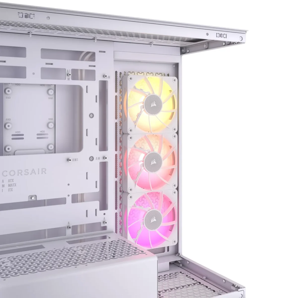 Corsair 3500X LINK RGB weiß Midi Tower ATX Gaming Gehäuse - Slika 4