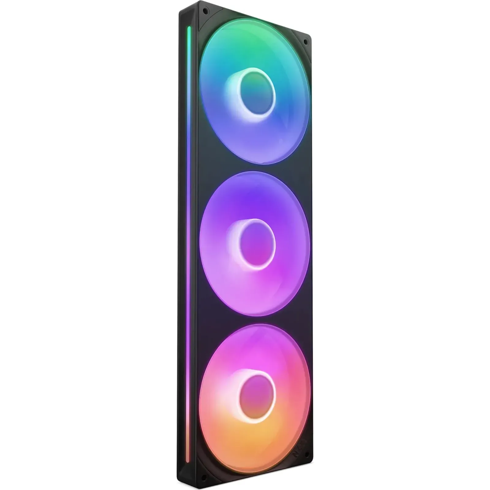 PI_337703311 NZXT F360 RGB Core (2024) Gehäuselüfter 3x120mm Single-Frame Schwarz - Slika 1