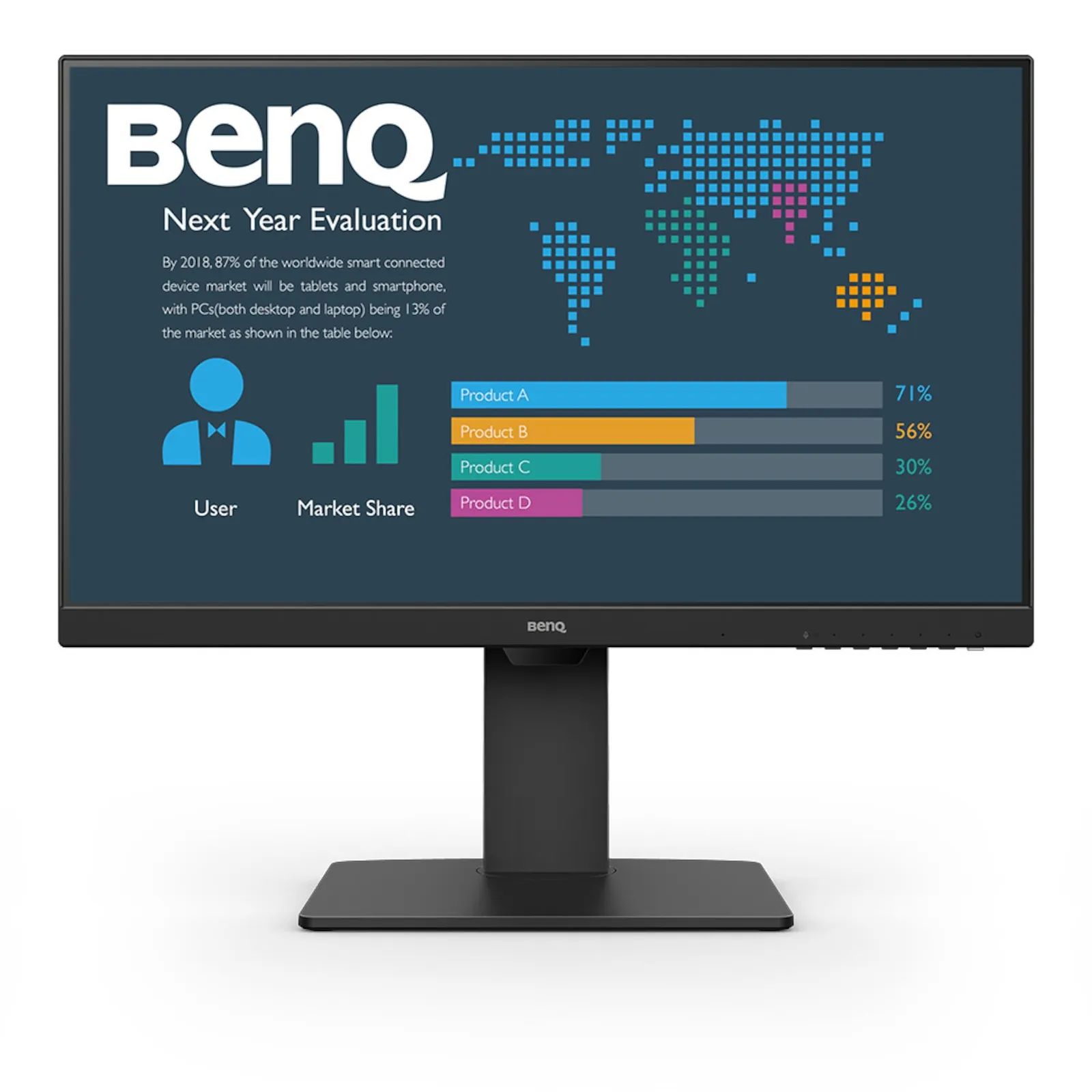 PI_366394465 BenQ BL2486TC 60,45cm (23,8") FHD IPS Monitor 16:9 1xHDMI/1xDP 100Hz schwarz - Slika 1