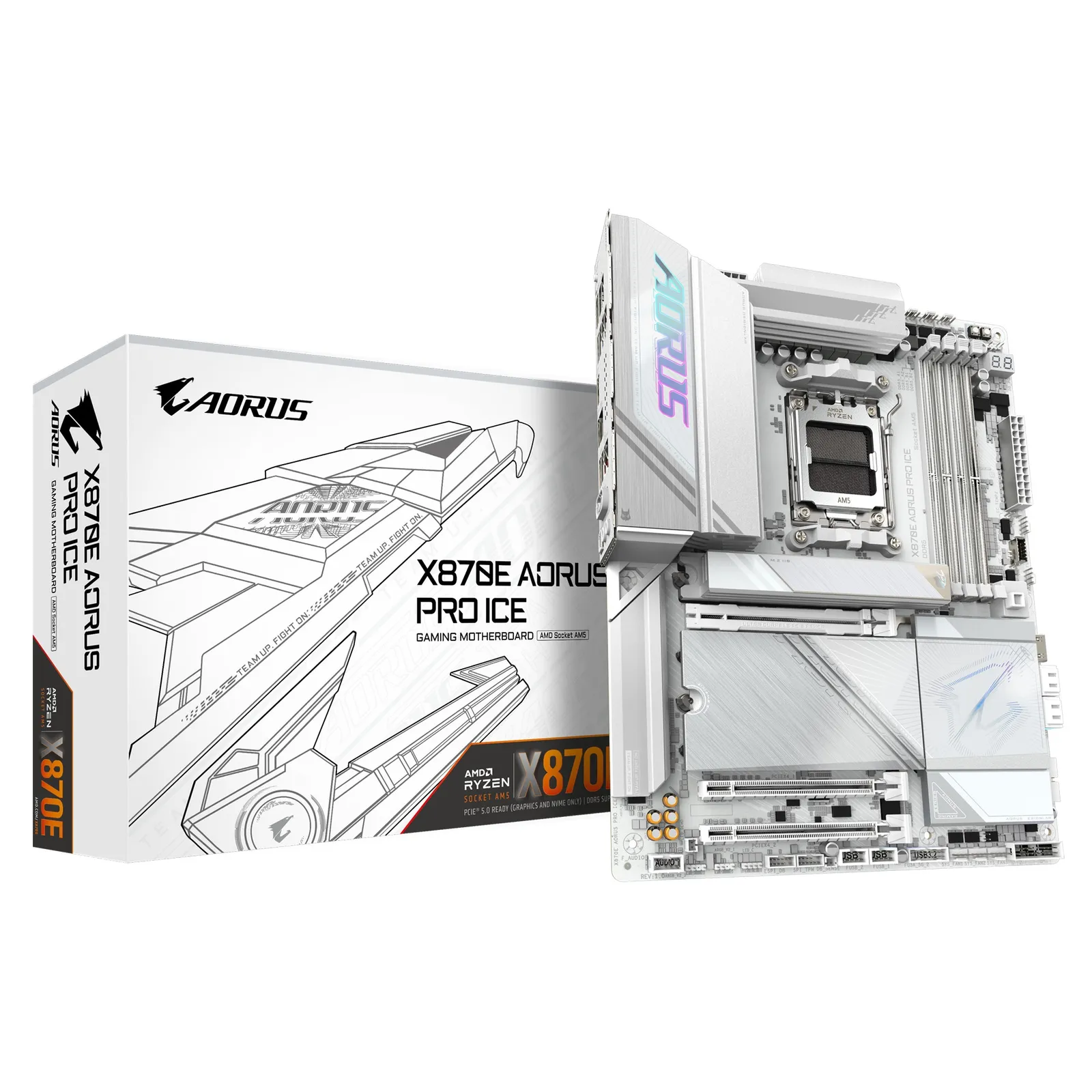 PI_383749910 GIGABYTE X870E AORUS PRO ICE ATX, matična ploča - Slika 1