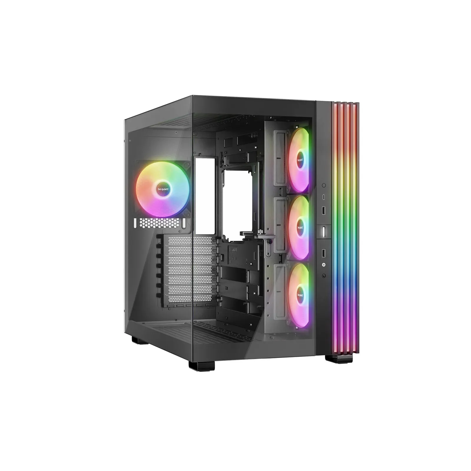 PI_395637386 be quiet! Light Base 600LX Schwarz Midi Tower Gaming Gehäuse inkl. 4 ARGB Lüfter - Slika 1