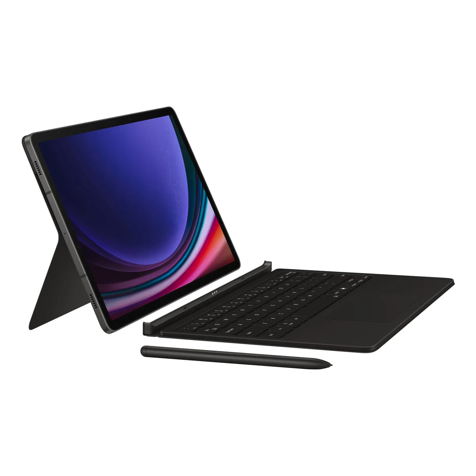 PI_401843927 Samsung EF-DX725 Book Cover Keyboard für Galaxy Tab S9/ 9 FE/ S10 schwarz - Slika 1