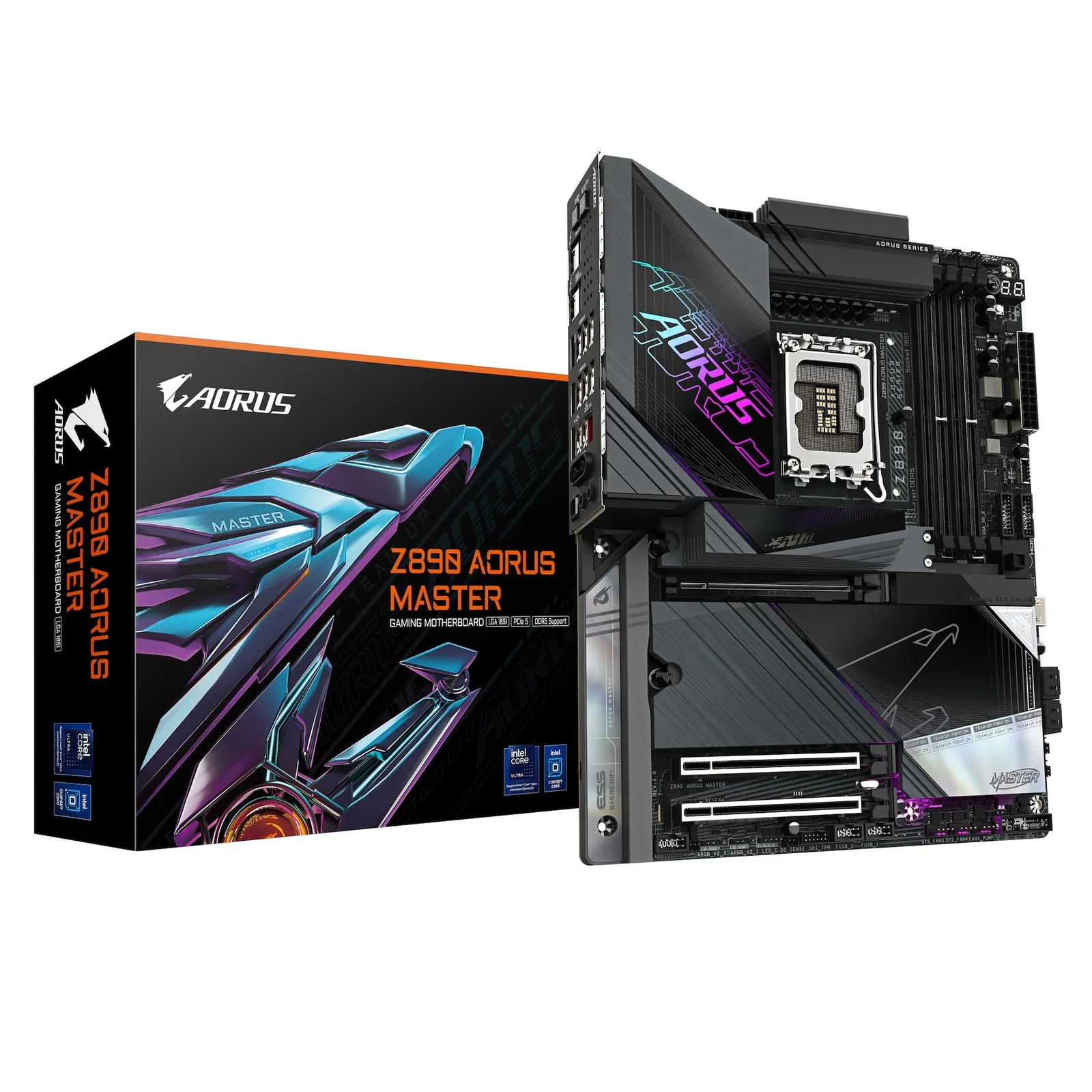 PI_409216983 GIGABYTE Z890 AORUS MASTER DDR5 ATX Mainboard Sockel 1851 TB4/HDMI/WIFI7 - Slika 1