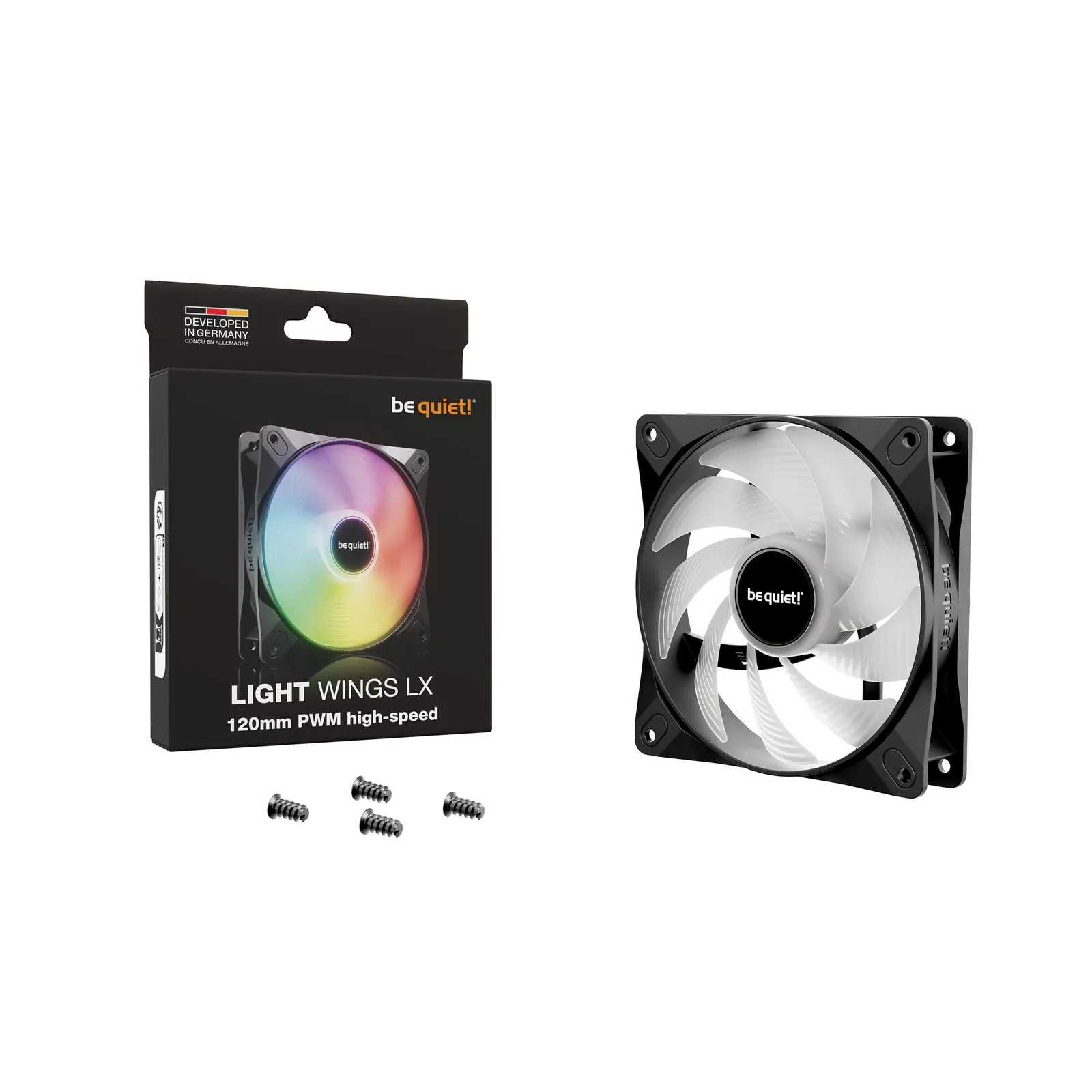 PI_409217131 be quiet! Light Wings LX PWM high-speed Lüfter 120mm Schwarz - Slika 1