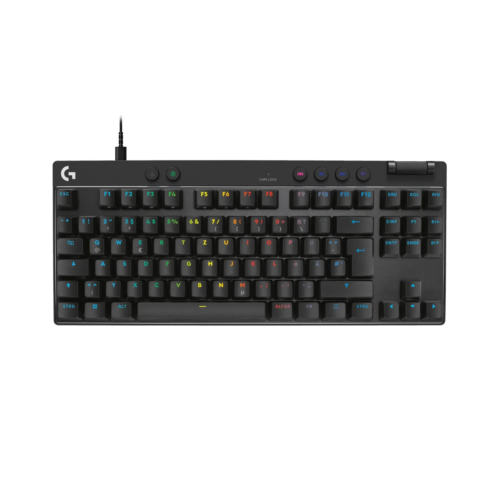 PI_409315474 Logitech PRO X TKL RAPID Schwarz , Kabelgebundene Gaming-Tastatur, Magnetische Analog-Switches, Rapid-Trigger, LIGHTSYNC RGB-Beleuchtung, KEYCONTROL, 1 ms Melderate - Slika 1