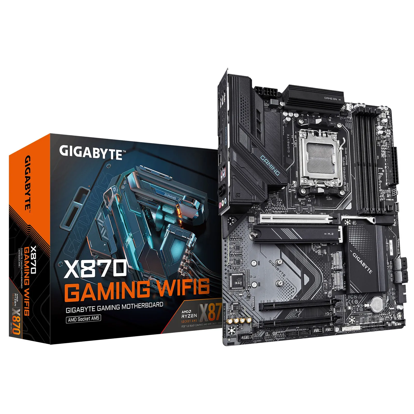 PI_417111075 GIGABYTE X870 GAMING WIFI6 ATX Mainboard Sockel AM5 HDMI - Slika 1