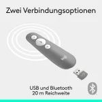 Logitech R500s Laser Presentation Remote Presenter USB Bluetooth Grau - Slika 4