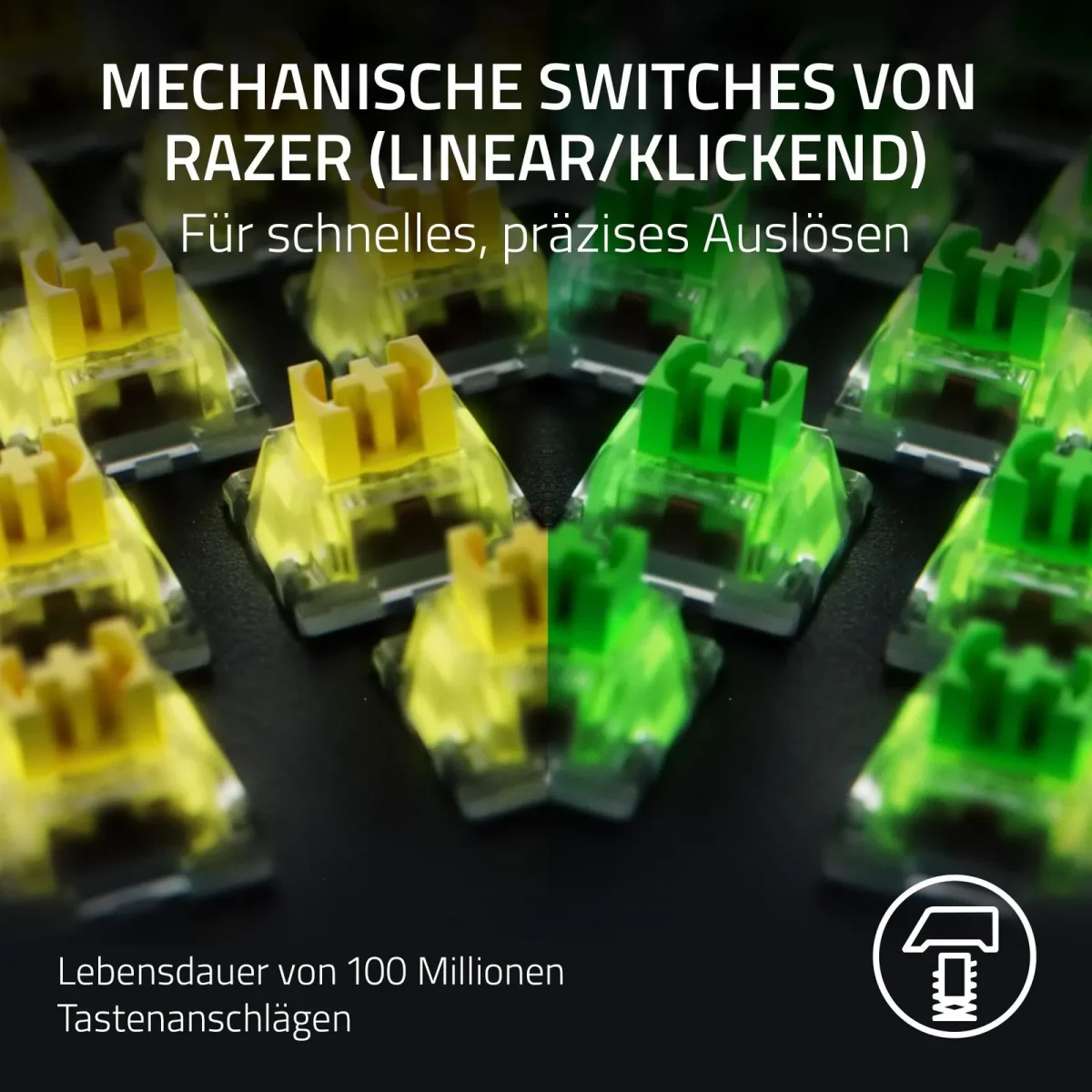 RAZER BlackWidow V4 Pro, Schwarz, Klickender Mechanischer Switch (Green), SCHNELLFEUER-Trigger-Modus, Razer Snap-Tap (Anpassbare Eingabe-Priorität) - Slika 4
